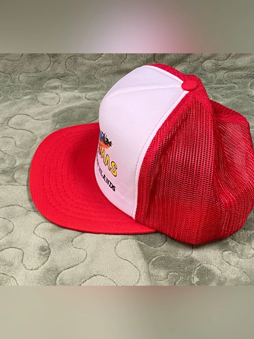 Vintage St Thomas Virgin Island Snapback Hat Adult Mesh Back Trucker